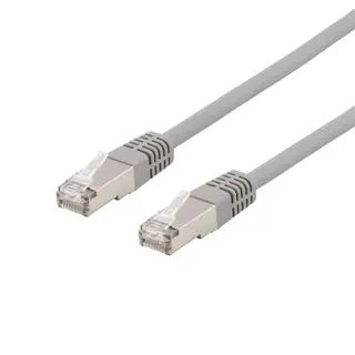Produktfoto för Deltaco Patch-kabel Rj-45 Rj-45 Cat 6 5,000m Grå