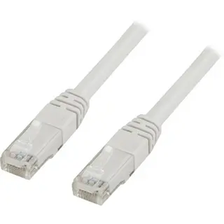 Produktfoto för Deltaco Patch-kabel Rj-45 Rj-45 Cat6 1m Vit