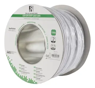 Produktfoto för Deltaco Patchkabel Nej Nej Cat6 100m Vit