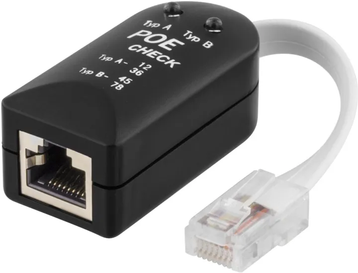 Alternativ bild 0 för Deltaco POE-101 Test tool for POE (Power over Ethernet) Black