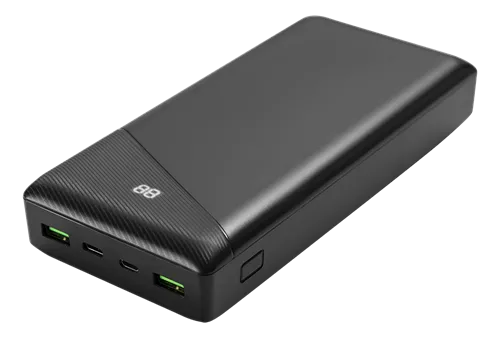 Alternativ bild 0 för Deltaco Power bank 30000 mAh 3 A/18 W 111 Wh 2x PowerBank - 30 Wh