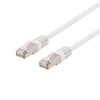 Produktfoto för DELTACO S/FTP Cat6 patchkabel, delta cert, LSZH, 5m, vit