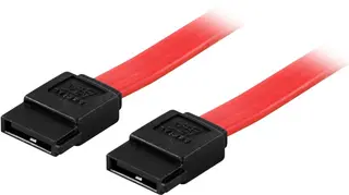 Produktfoto för Deltaco SATA/SAS-kabel, rak-rak, 0,3m