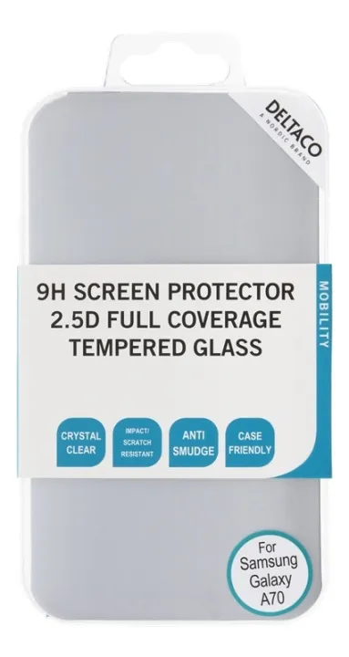 Alternativ bild 0 för Deltaco screen protector Galaxy A70 2.5D full co