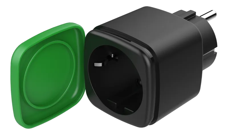 Bild 1 för DELTACO SH-OP01 - Smart kontakt - trådlös - 802.11b/g/n - 2.4 Ghz - svart, grön