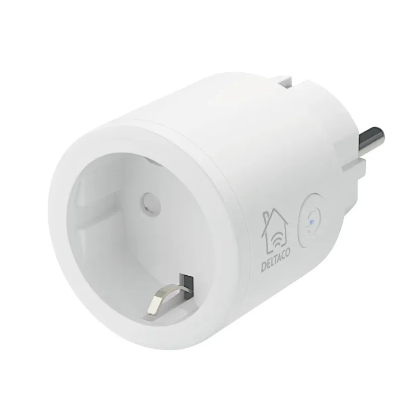 Alternativ bild 0 för DELTACO SH-P01 - Smart kontakt - trådlös - 802.11b/g/n - 2.4 Ghz - vit