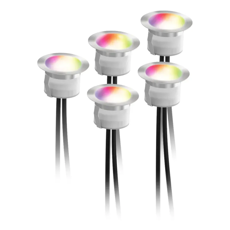 Alternativ bild 0 för Deltaco SMART HOME, förlängning till SH-DLK01, 5 lampor, varmvitt ljus och RGB, silver