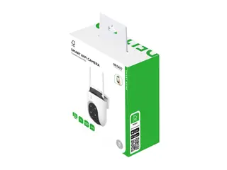 Produktfoto för DELTACO SMART HOME SH-IPC18 - Nätverksövervakningskamera - panorering / lutning - torn - inomhusbruk, utomhusbruk - färg (Dag&Natt) - 3 MP - 2304 x 1296 - ljud - trådlös - Wi-Fi - Bluetooth LE, Ethernet 10Base-T/100Base-T