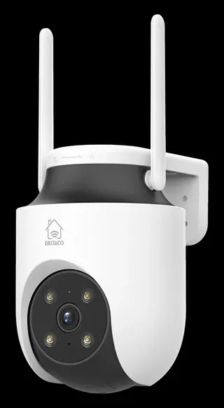 Produktfoto för DELTACO SMART HOME SH-IPC18 - Nätverksövervakningskamera - panorering / lutning - torn - inomhusbruk, utomhusbruk - färg (Dag&Natt) - 3 MP - 2304 x 1296 - ljud - trådlös - Wi-Fi - Bluetooth LE, Ethernet 10Base-T/100Base-T