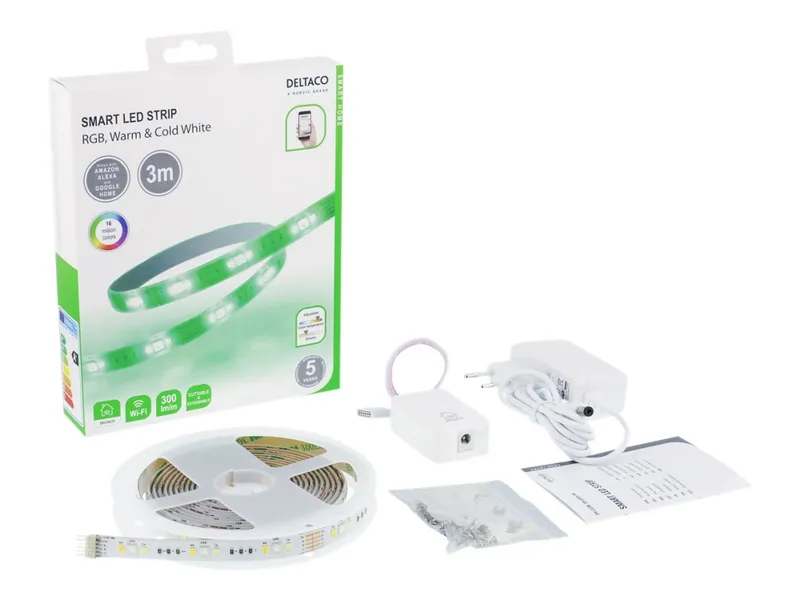 Alternativ bild 0 för Deltaco Smart LED-list RGB - 3m