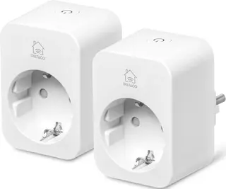 Produktfoto för Deltaco Smart Plug / Energiövervakning / 16A 2-pack