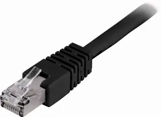 Produktfoto för DELTACO STP-630 - Patch-kabel - RJ-45 (hane) till RJ-45 (hane) - 30 m - F/UTP (folieöverdraget oskärmat tvinnat par) - CAT 6 - svart