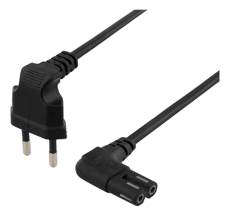 Bild 1 för Deltaco Strömkabel 0.5m Eurokontakt (ström Cee 7/16) Hane Power Iec 60320 C7