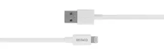 Produktfoto för DELTACO synk/laddkabel, 1 m, MFI,USB Typ A ha - Lightning