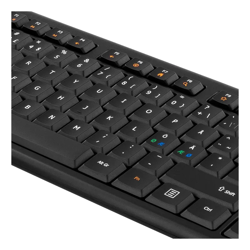 Bild 2 för DELTACO TB-626 - Tangentbord - USB - Nordisk - svart