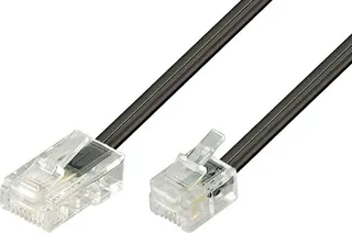 Produktfoto för Deltaco Telefonkabel 3m Rj-45 Rj-11
