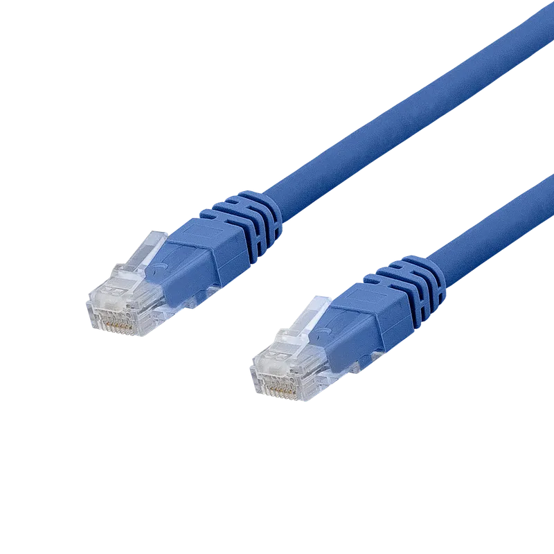Bild 1 för DELTACO TP-62BAU - Patch-kabel - RJ-45 (hane) till RJ-45 (hane) - 2 m - UTP - CAT 6a - halogenfri, formpressad - blå