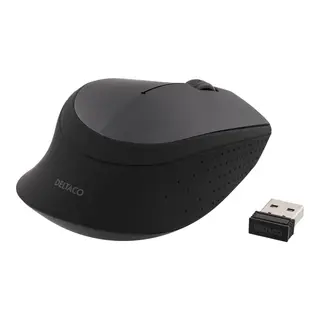 Produktfoto för DELTACO trådlös optisk mus 2,4GHz, 3 knappar med scroll, 1200 DPI