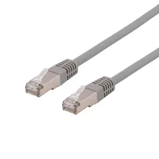 Produktfoto för DELTACO U/FTP Cat6a patchkabel, LSZH, 3m, grå