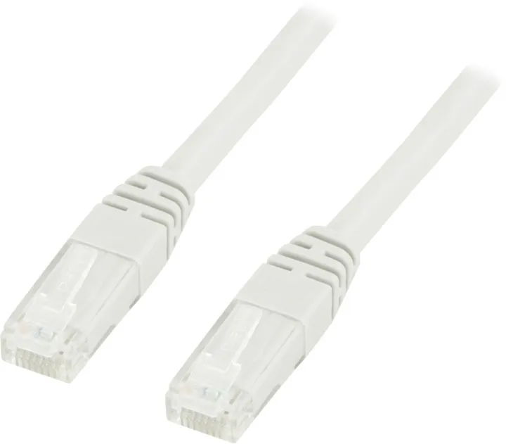 Alternativ bild 0 för DELTACO U/UTP Cat6 patchkabel 0,75m, vit (TP-607V)
