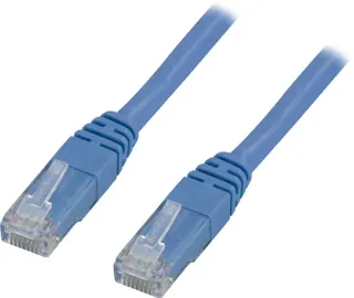 Produktfoto för DELTACO U/UTP Cat6 patchkabel 10 m, blå