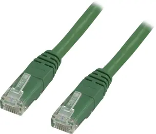 Produktfoto för DELTACO U/UTP Cat6 patchkabel 10 m, grön