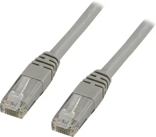 Produktfoto för DELTACO U/UTP Cat6 patchkabel 1m, grå
