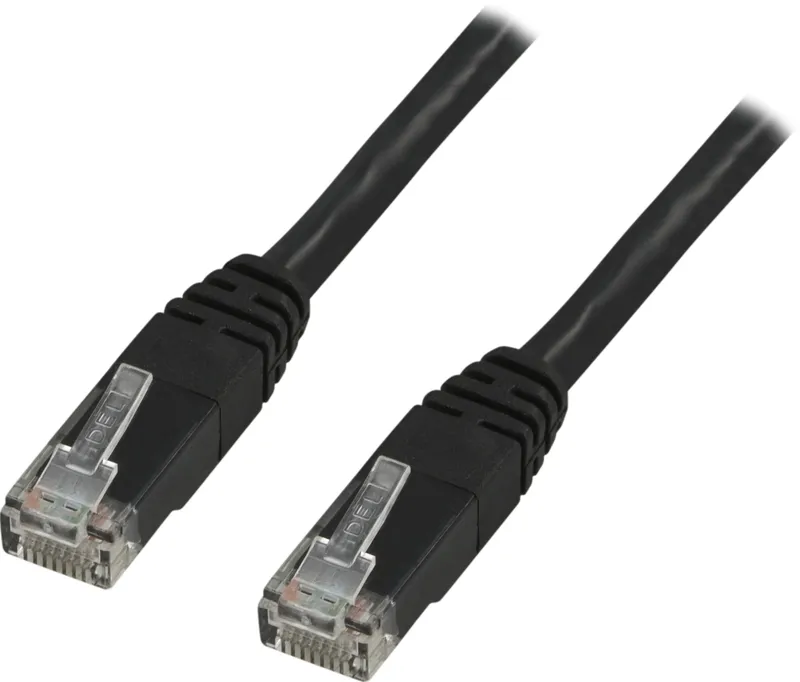 Bild 1 för DELTACO U/UTP Cat6 patchkabel 25m, svart