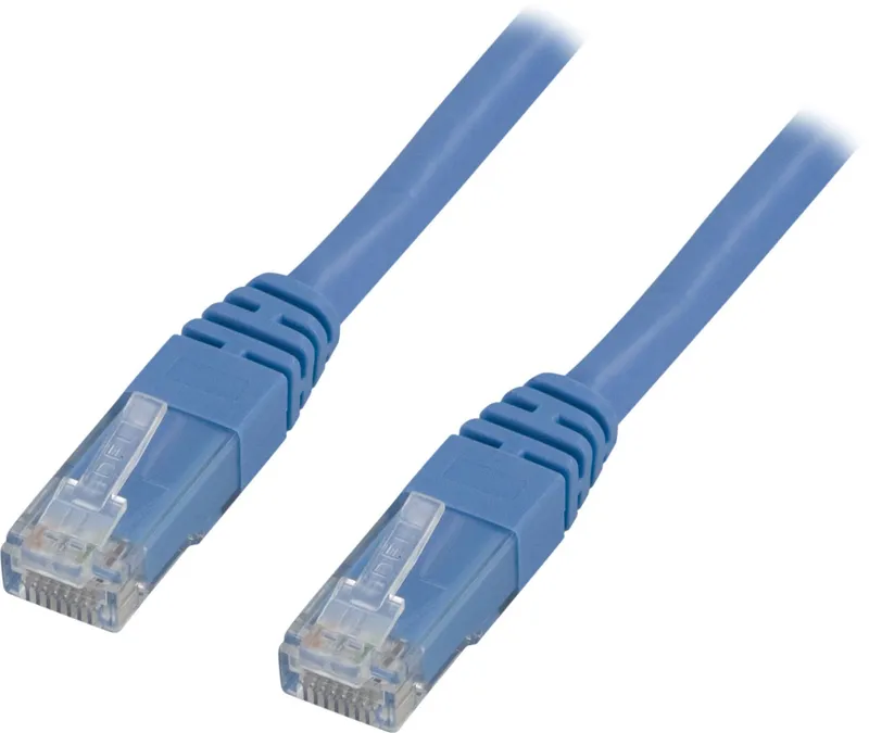 Bild 1 för DELTACO U/UTP Cat6 patchkabel, LSZH, 1,5m, blå