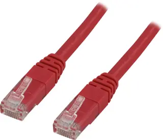Produktfoto för DELTACO U/UTP Cat6 patchkabel, LSZH, 1,5m, röd