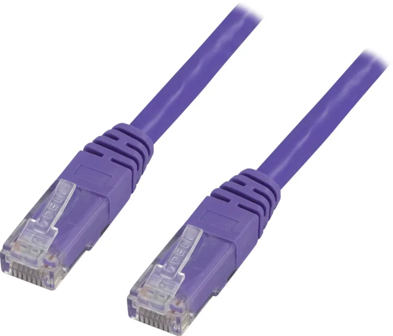 Bild 1 för DELTACO U/UTP Cat6 patchkabel, LSZH, 2m, lila