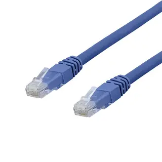 Produktfoto för Deltaco U/UTP Cat6a patch cable, LSZH, 0.3m, blue