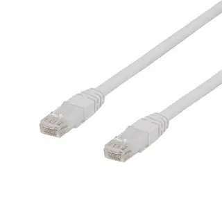 Produktfoto för DELTACO U/UTP Cat6a patchkabel, 0,5m, 500MHz, LSZH, vit