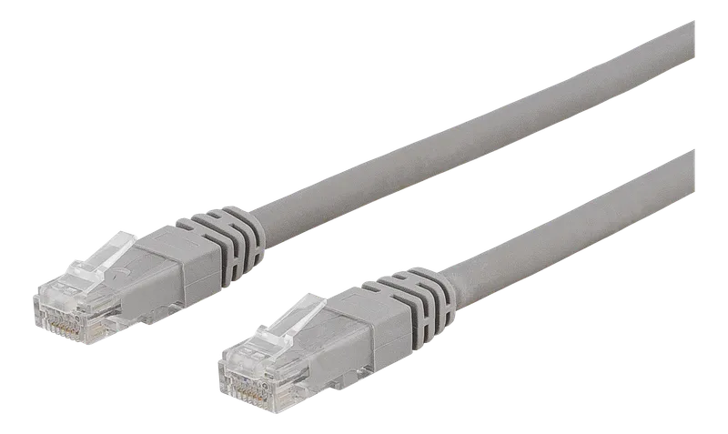 Bild 1 för DELTACO U/UTP Cat6a patchkabel, 1,5m, 500MHz, LSZH, grå