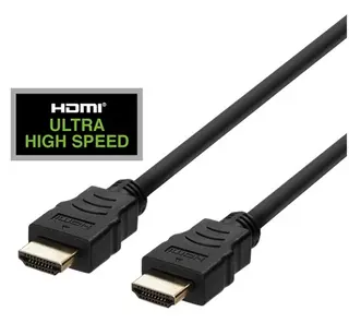 Produktfoto för Deltaco Ultra High-Speed HDMI-kabel / 1m - Svart