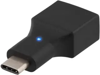 Produktfoto för Deltaco USB 2.0 adapter, Typ C - Typ A ho, svart