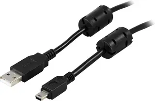 Produktfoto för DELTACO USB 2.0 kabel Typ A Ha - Typ Mini B Ha 2m