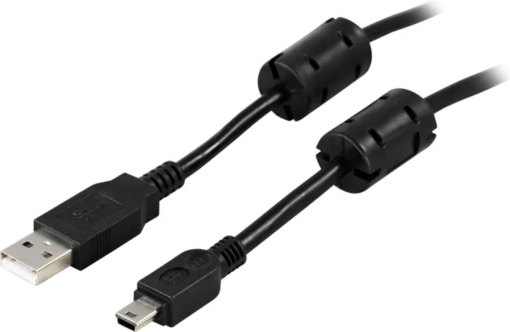 Alternativ bild 0 för DELTACO USB 2.0 kabel Typ A Ha - Typ Mini B Ha 2m
