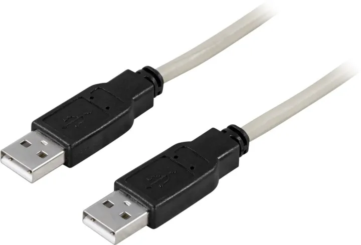 Alternativ bild 0 för DELTACO USB 2.0 kabel Typ A hane - Typ A hane 0,5m
