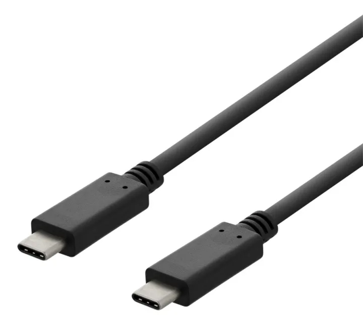 Alternativ bild 0 för Deltaco USB 2.0 kabel / Typ C - Typ C / 2m - Svart