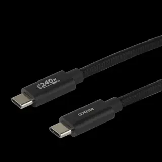 Produktfoto för Deltaco USB-C 2.0 laddkabel 240W, 2m – svart