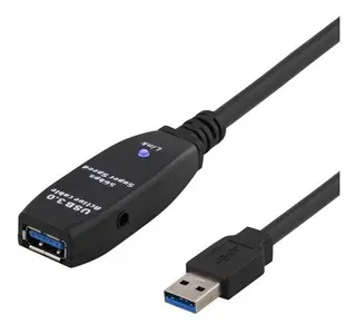 Produktfoto för Deltaco Usb Ext Ha-ho Usb 3.0 7m 7m Usb A Usb A Svart