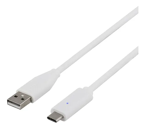 Alternativ bild 0 för DELTACO USB-Kabel 2.0, USB-C - USB-A 1 meter, vit