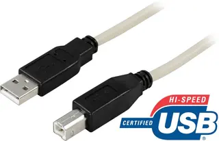 Produktfoto för Deltaco Usb-kabel 2m Usb A Usb B