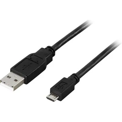 Alternativ bild 0 för Deltaco Usb-kabel 5m Usb A Micro-usb B Svart