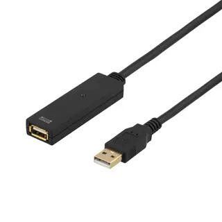 Produktfoto för Deltaco Usb2-ex15m 15m Usb A Usb A Svart