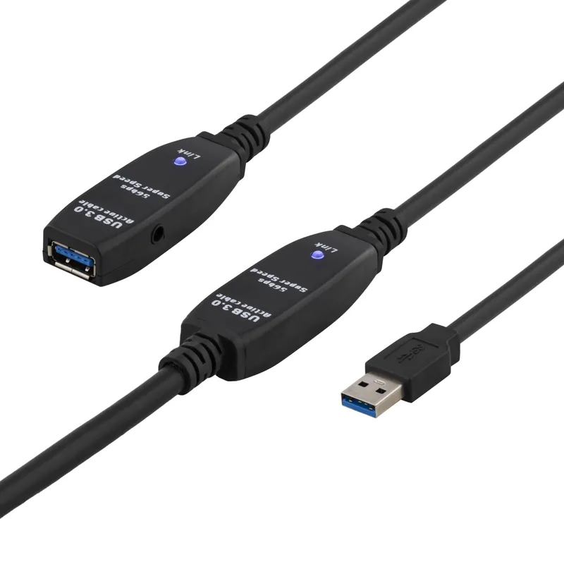 Bild 1 för Deltaco Usb3-1008 15m Usb A Usb A Svart