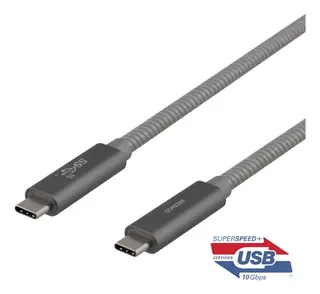 Produktfoto för Deltaco USBC-1412M - USB-C cable - USB-C to USB-C - 1 m