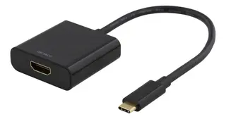 Produktfoto för DELTACO USBC-HDMI8 - Extern videoadapter - USB-C - HDMI - svart