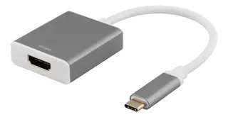 Produktfoto för DELTACO USBC-HDMI9 - HDMI-adapter - 24 pin USB-C hane till HDMI hona - 20 cm - rymdgrå - stöd för 4K
